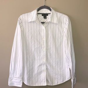 Banana Republic pinstriped button down